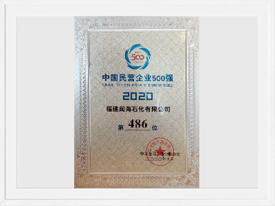 中國民營企業(yè)500強第486位